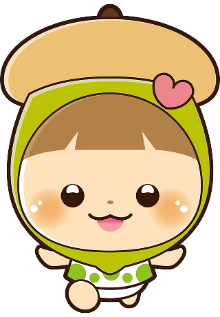 走るあわわちゃんのイラスト