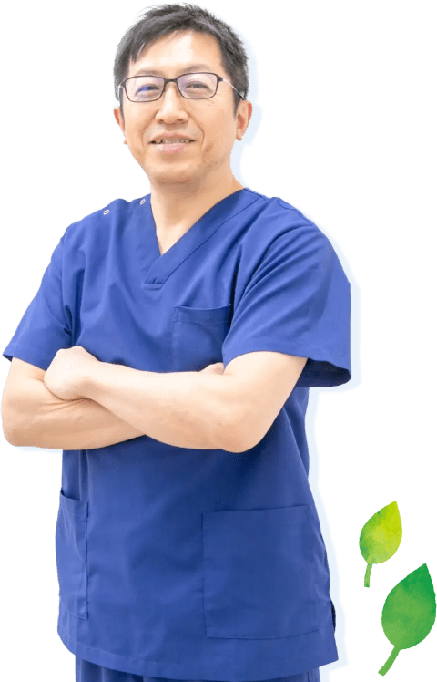 笑顔の院長の写真