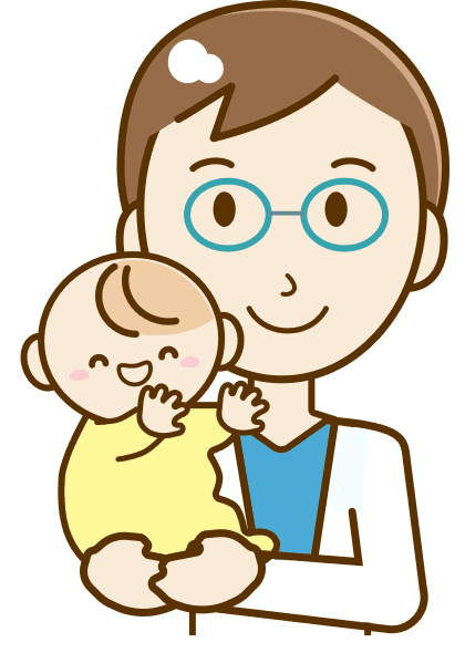 医師が診療しているイラスト