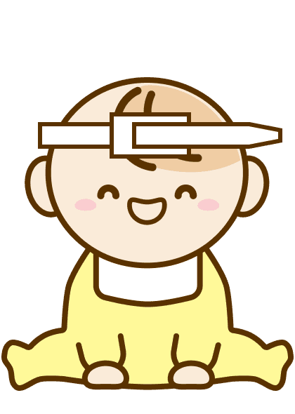 笑顔の赤ちゃんのイラスト